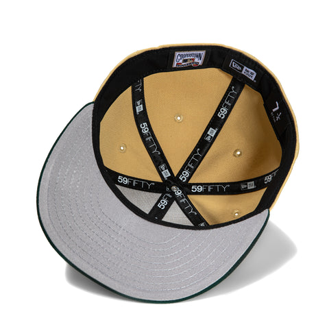 New Era 59Fifty Oakland Athletics Battle of the Bay Patch Hat - Tan, Green, Metallic Gold