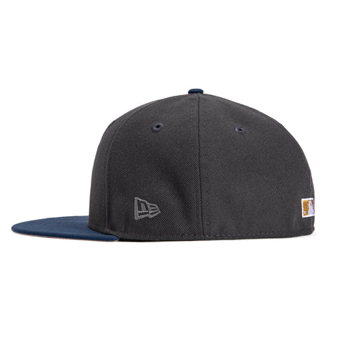 New Era 59Fifty Los Angeles Dodgers 50th Anniversary Stadium Patch Word Hat - Graphite, Navy