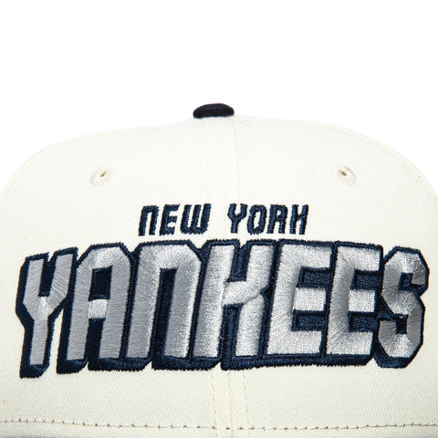 New Era 59Fifty Shadow Draft New York Yankees 1998 World Series Patch Hat - White, Navy