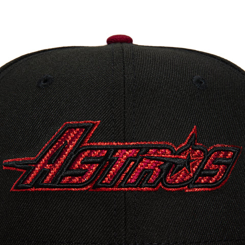 New Era 59Fifty Carbon Houston Astros 35th Anniversary Patch Word Hat - Black, Cardinal