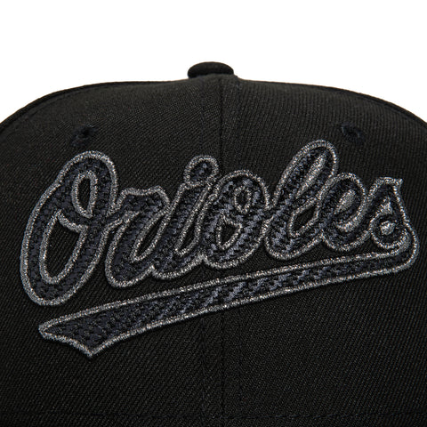 New Era 59Fifty Carbon Baltimore Orioles 20th Anniversary Stadium Patch Word Hat - Black