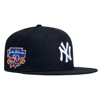 New Era 59Fifty New York Yankees Jackie Robinson 50th Anniversary Patch Hat - Navy