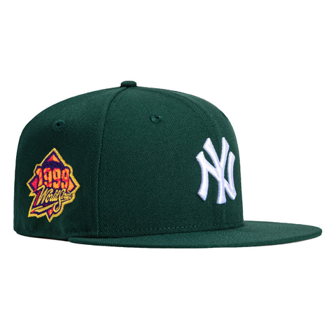New Era 59Fifty New York Yankees 1999 World Series Patch Hat - Green, White