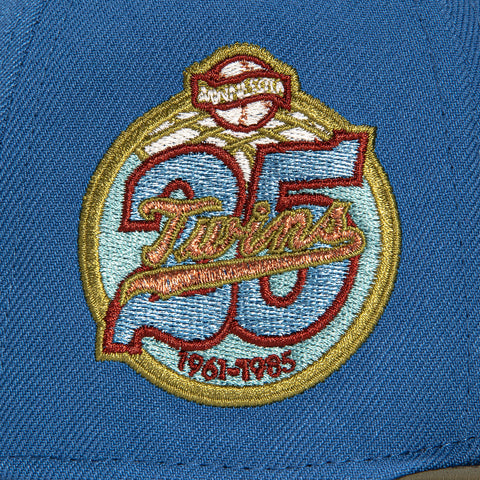 New Era 59Fifty Outdoors Minnesota Twins 25th Anniversary Patch M Hat - Indigo, Olive