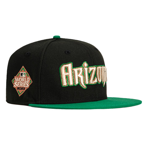 New Era 59Fifty Arizona Diamondbacks 2023 World Series Patch Word Hat - Black, Kelly