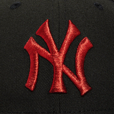 New Era 59Fifty Candy Apple New York Yankees 1949 World Series Patch Hat - Black, Red
