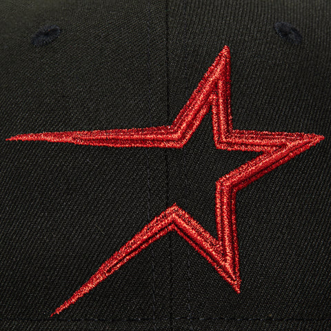 New Era 59Fifty Candy Apple Houston Astros Astrodome Patch Hat - Black, Red