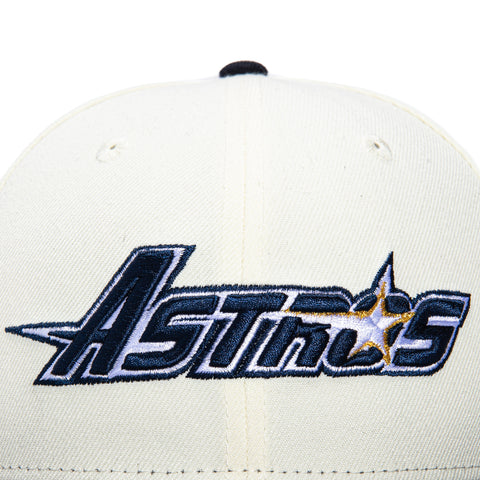 New Era 59Fifty Houston Astros Jackie Robinson 50th Anniversary Patch Word Hat - White, Navy