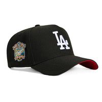 New Era 9Forty A-Frame Los Angeles Dodgers 40th Anniversary Patch Snapback Hat - Black