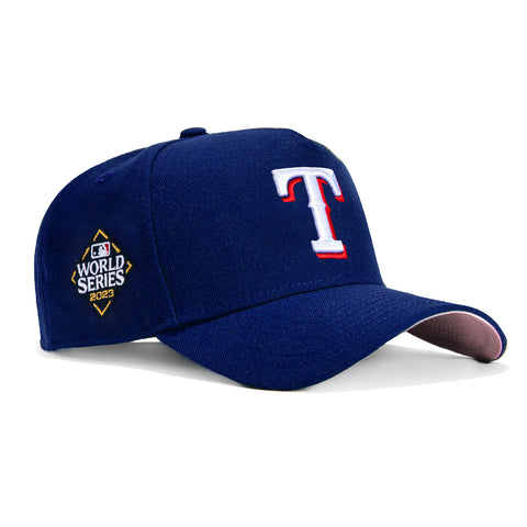 New Era 9Forty A-Frame Texas Rangers 2023 World Series Patch Snapback Hat - Royal