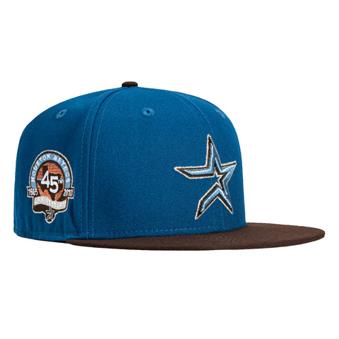New Era 59Fifty Houston Astros 45th Anniversary Patch Hat - Royal, Brown