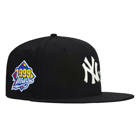 New Era 59Fifty New York Yankees 1999 World Series Patch Heart Hat - Black, White