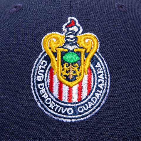 New Era 59Fifty C.D. Guadalajara Chivas Word Patch Logo Hat - Light Navy