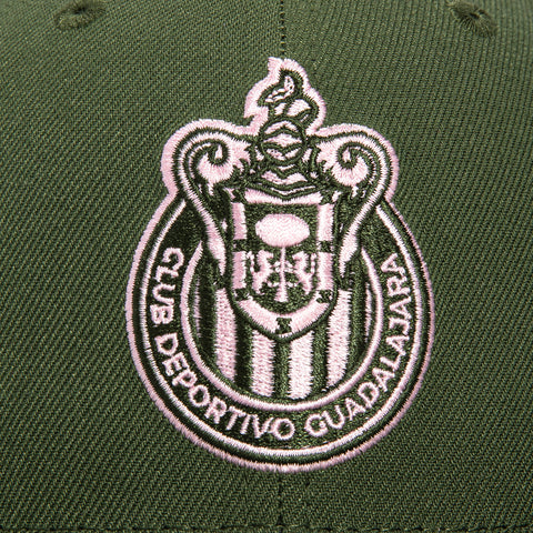 New Era 59Fifty C.D. Guadalajara Chivas Logo Patch Hat - Olive