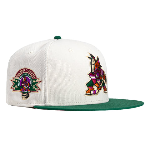 Mitchell & Ness Arizona Coyotes Inaugural Patch Hat - White, Green