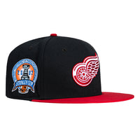 Mitchell & Ness Detroit Red Wings 2002 Stanley Cup Patch Hat - Black, Red