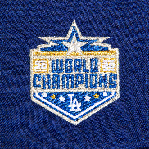 New Era 59Fifty Los Angeles Dodgers 2020 World Series Champions Patch City Connect Hat - Royal