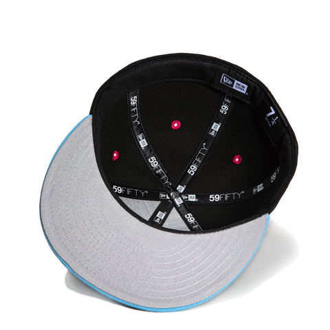 New Era 59Fifty Mexico World Baseball Classic Mexico Flag Patch Hat - Black, Light Blue, Magenta