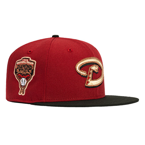 New Era 59Fifty Arizona Diamondbacks Inaugural Patch D Hat - Sedona Red, Black, Metallic Copper