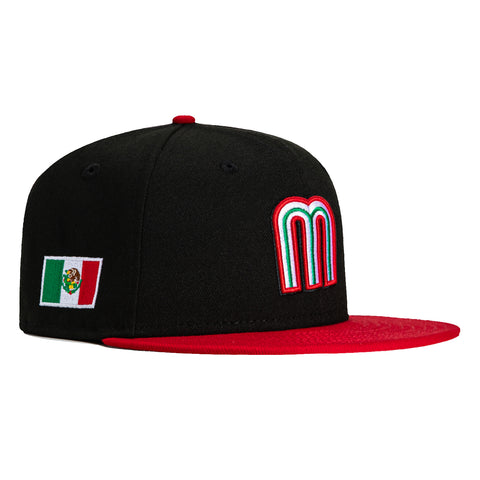 New Era 59Fifty Mexico World Baseball Classic Hat - Black, Red