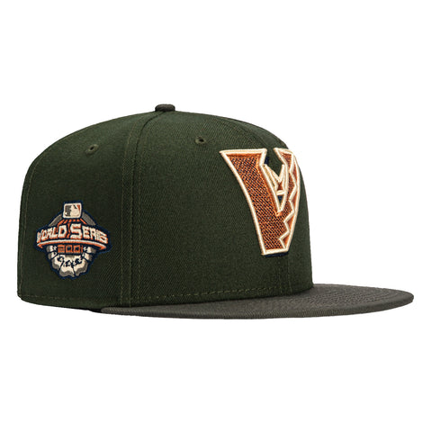 New Era 59Fifty Snake Scale Arizona Diamondbacks 2001 World Series Patch Upside Hat - Green, Graphite