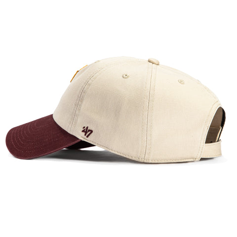 47 Brand Arizona State Sun Devils Grand Stand Adjustable Cleanup Hat - Khaki, Maroon