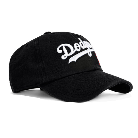47 Brand Los Angeles Dodgers Script Cleanup Adjustable Hat - Black