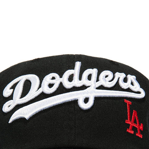47 Brand Los Angeles Dodgers Script Cleanup Adjustable Hat - Black