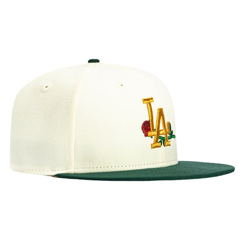 New Era 59Fifty Los Angeles Dodgers Rose Hat - White, Green