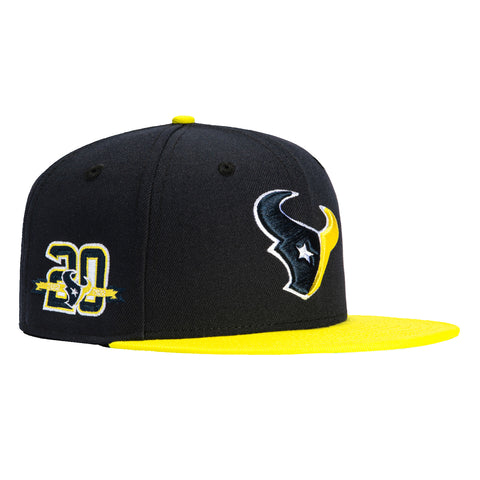 New Era 59Fifty Houston Texans 20th Anniversary Patch Hat - Navy, Yellow