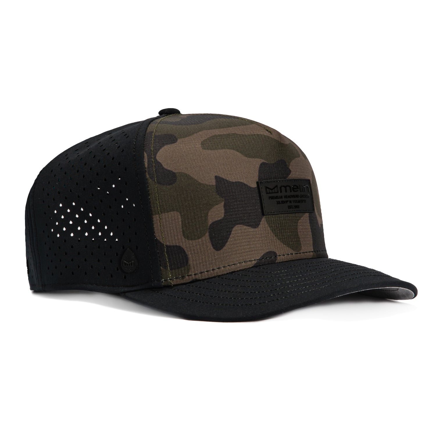 Chapeau Cali SC Camo SCOTTY Hydro Melin CAMERON noir patch