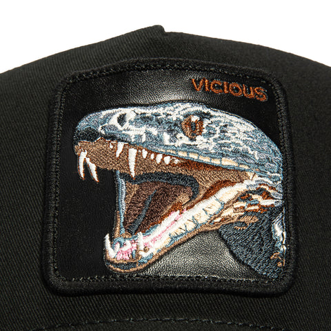 Goorin Bros The Vicious Snake Adjustable Trucker Snapback Hat - Black