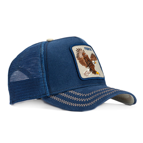 Goorin Bros Bird of Prey Fierce Adjustable Trucker Snapback Hat - Navy