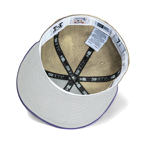 New Era 59Fifty Water Color Camo Arizona Diamondbacks Inaugural Patch Script Hat - Camo, Purple