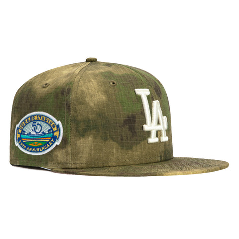 New Era 59Fifty Water Color Camo Los Angeles Dodgers 50th Anniversary Stadium Patch Hat - Camo