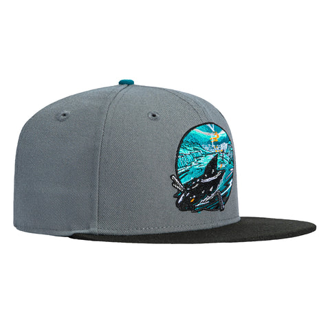 New Era 59Fifty San Jose Sharks Open Water Hat - Storm Grey, Black