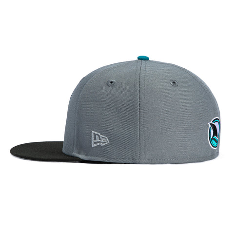 New Era 59Fifty San Jose Sharks Open Water Hat - Storm Grey, Black