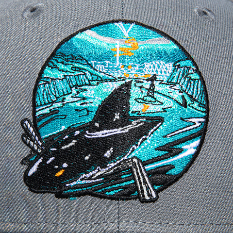 New Era 59Fifty San Jose Sharks Open Water Hat - Storm Grey, Black