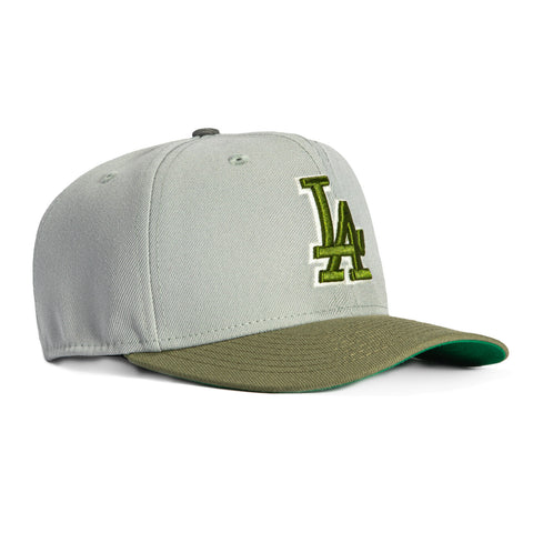New Era 9Seventy Maxed Out Los Angeles Dodgers Stretch-Snapback Hat - Storm Grey, Olive