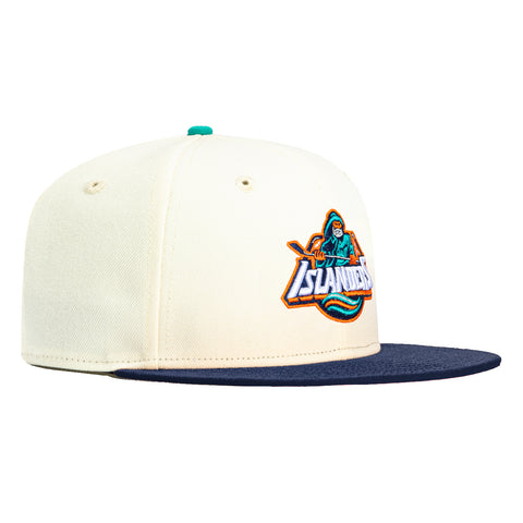 New Era 59Fifty White Dome New York Islanders Hat - White, Light Navy