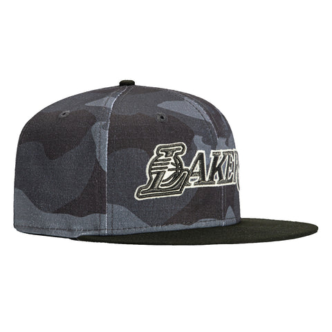 New Era 59Fifty Camo Vize Los Angeles Lakers Glow in the Dark Hat - Camo, Black