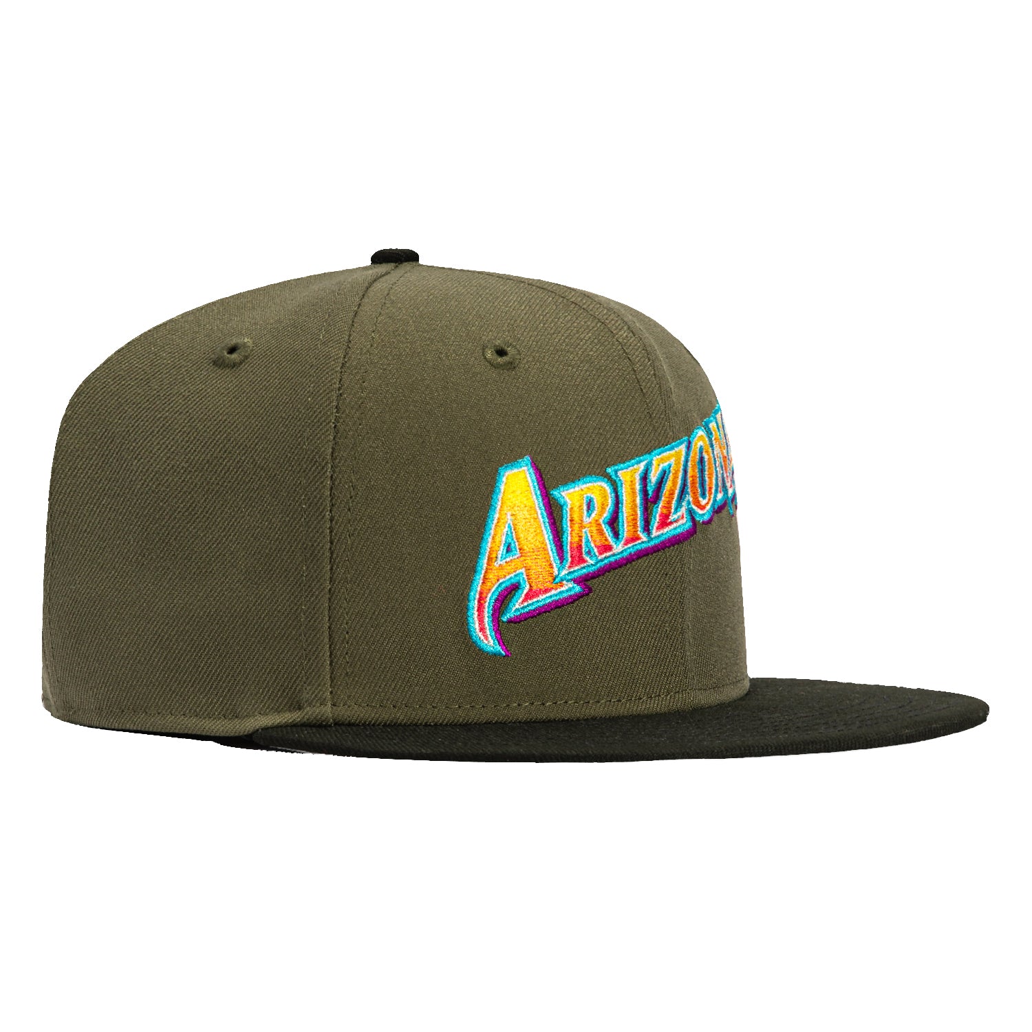 New Era 59Fifty Arizona Diamondbacks Gradient Script Hat - Olive