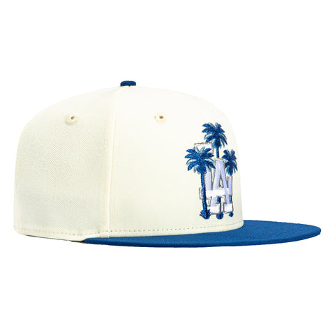 New Era 59Fifty Los Angeles Dodgers Palm Hat - White, Royal