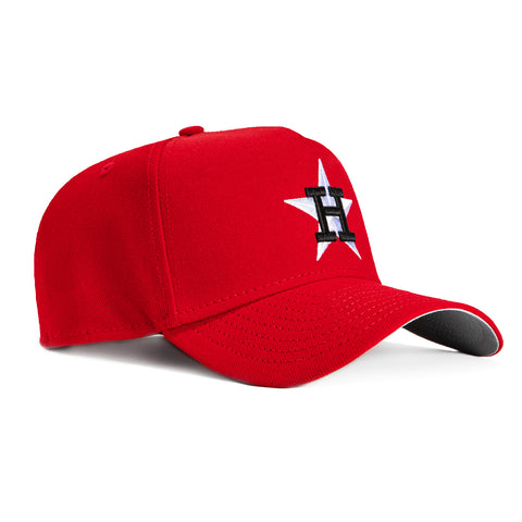 New Era 9Forty A-Frame Houston Astros Snapback Hat - Red, White