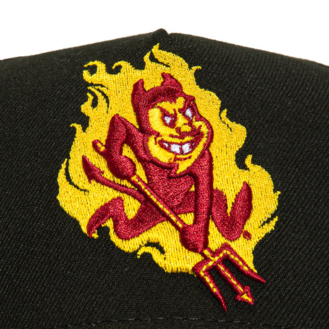 New Era 9Forty A-Frame Arizona State Sun Devils Sparky Flame Hat - Black