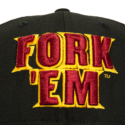 New Era 9Seventy Arizona State Sun Devils Logo Patch Fork 'Em Stretch-Snapback Trucker Hat - Black