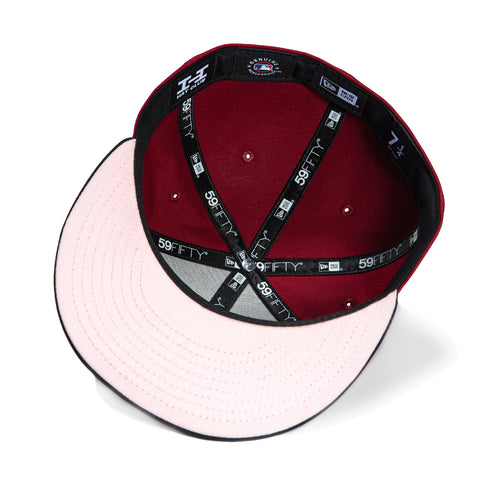 New Era 59Fifty Atlanta Braves 2025 All Star Game Patch Script Hat - Brick, Black