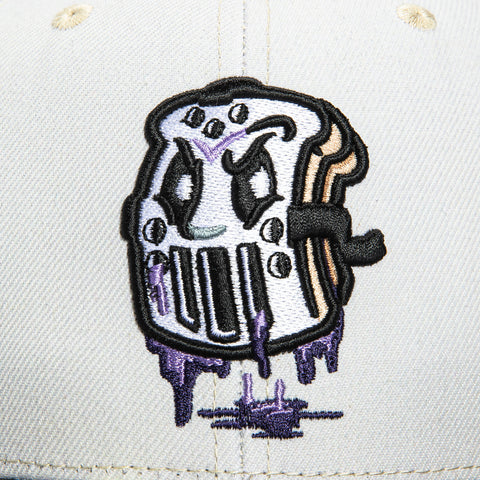 Field Grade PBJ Anthropomorphic Mask Hat Club Logo Patch Snapback Hat - White, Realtree