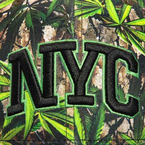 Field Grade New York City NYC Hat Club Logo Patch Trucker Snapback Hat - Realtree