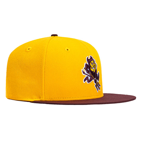New Era 59Fifty Arizona State Sun Devils Sparky Hat - Gold, Maroon